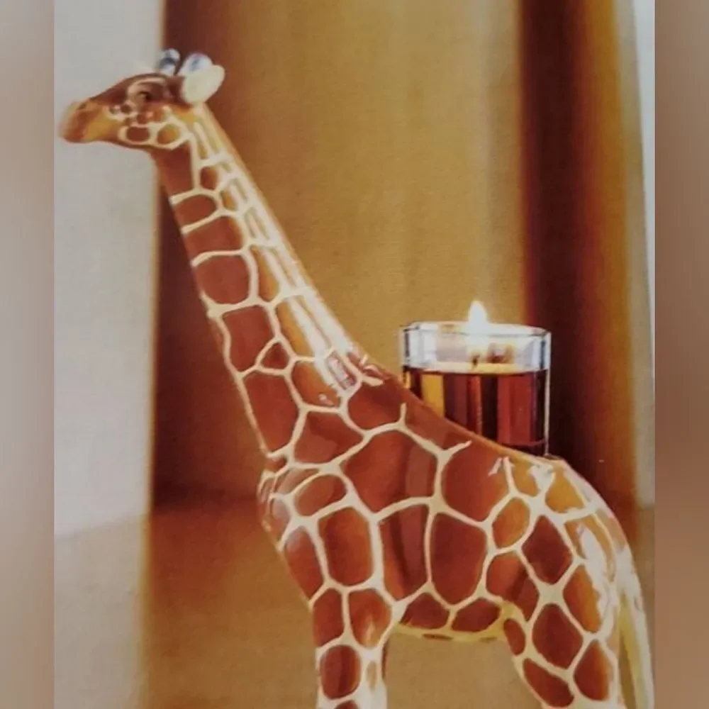 💜PartyLite Giraffe African Inspiration Tealight/Votive Candle Holder